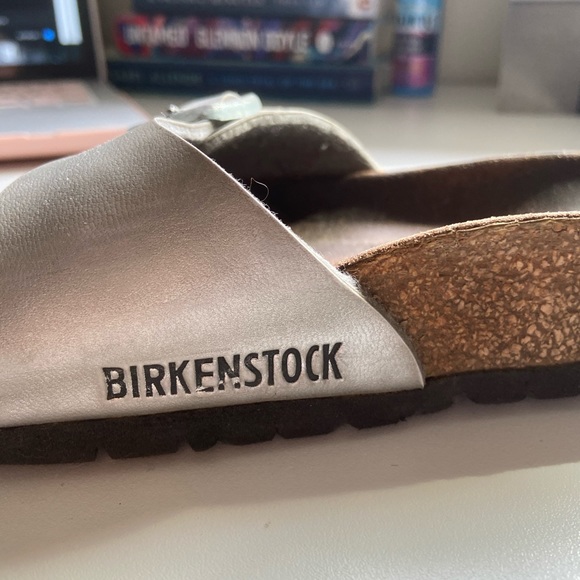Birkenstock Single Strap Madrid Sandal in Silver - Picture 5 of 5